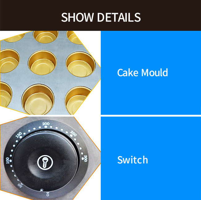 9 trou électrique solide Bean Cake Making Machine rouge 470*350*190mm