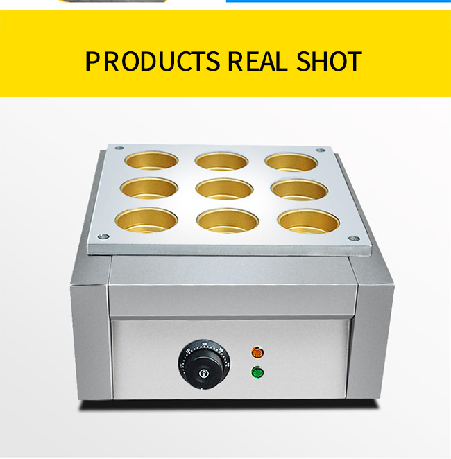 9 trou électrique solide Bean Cake Making Machine rouge 470*350*190mm