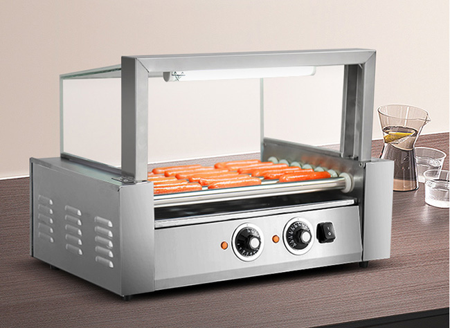support Heater Grille de hot-dog de rouleaux de l'installation de fabrication de casse-croûte 220V 5