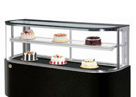 Le verre incurvé D forment le réfrigérateur commercial du gâteau 600W